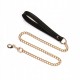 Нашийник з поводком Liebe Seele Black organosilicon collar leash БДСМ