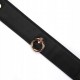 Нашийник з поводком Liebe Seele Black organosilicon collar leash БДСМ