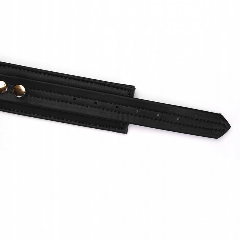 Нашийник з поводком Liebe Seele Black organosilicon collar leash БДСМ