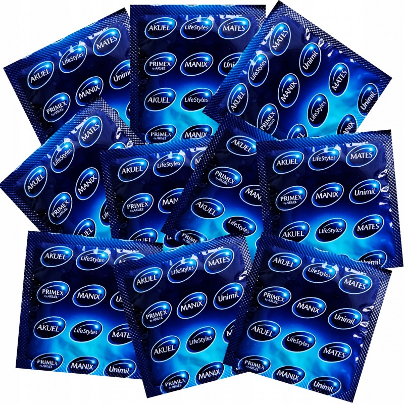 Презервативи UNIMIL ORGAZMAX великі виступи 50 шт + наклейка #MYSTERYLOVE
