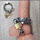 КІЛЬЦЕ З ШИПАМИ, ЩО ЗАКРИВАЄТЬСЯ НА ЗАМОЧОК, CHASTITY COCK RING БДСМ СТАЛЕВИЙ