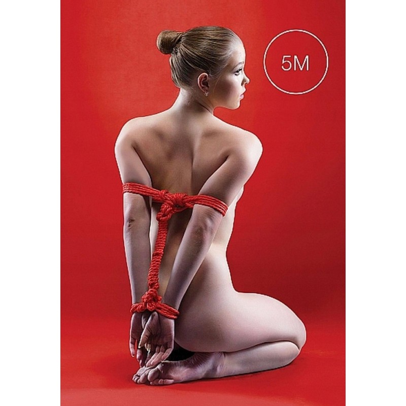 Мотузка японська для знерухомлення БДСМ 5м Red Ouch!