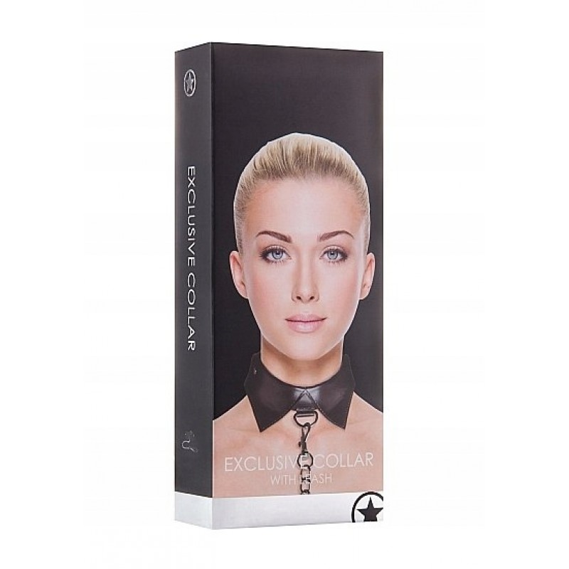 Ексклюзив Collar & Leash - Black Ouch!