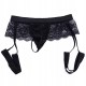 Чоловічі еротичні стрінги з мереживом форма пояса для панчіх - BURLESKA - S