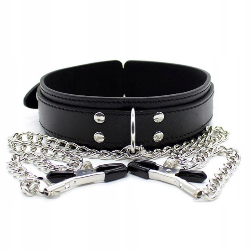 Нашийник Collar With Nipple Clamps