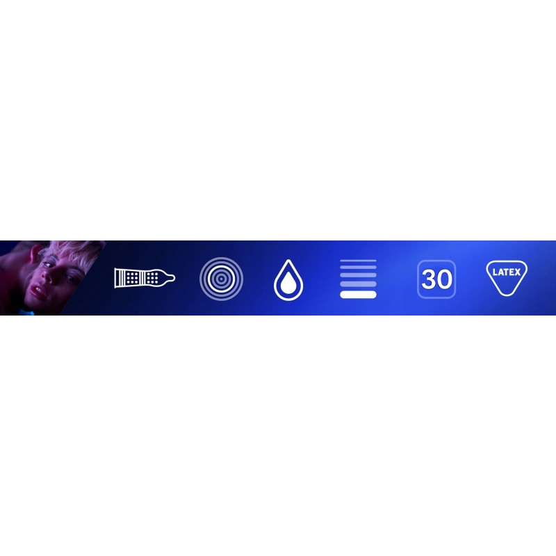 Durex Mutual Pleasure презервативи з виступами для затримки еякуляції 30 шт.