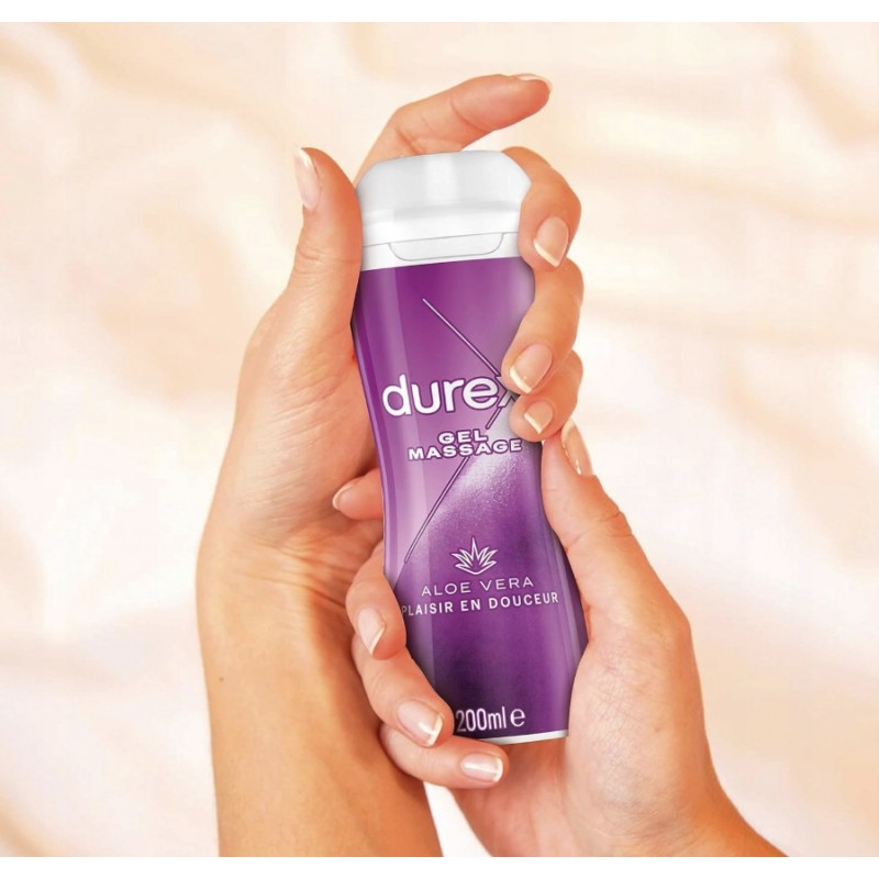 DUREX 2В1 ЗЕЛЬ ДЛЯ МАСАЗУ ТІЛА ТА ІНТИМНИЙ ЛУБРИКАНТ З АЛОЕ ВЕРА 200МЛ