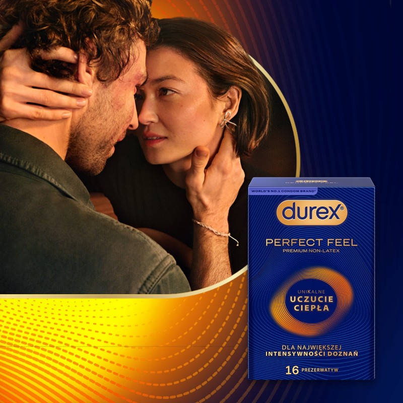 Анальні тонкі презервативи без латексу DUREX PERFECT FEEL з гелем gliss