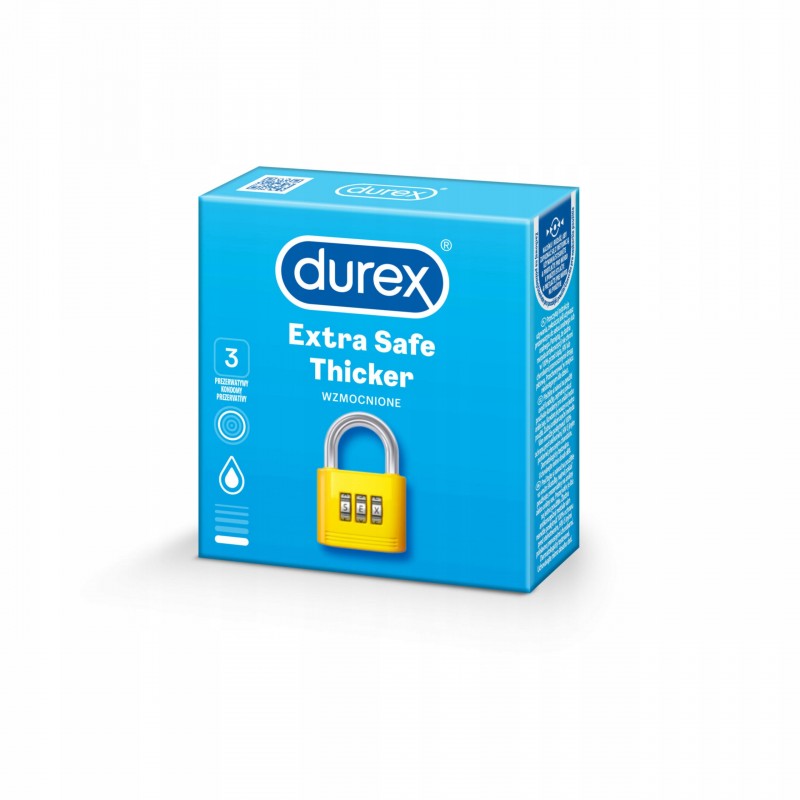 Durex Презервативи Extra Safe Товсті Зволожені 3 Мистецтво X2