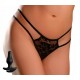 Стрінги HookUp Crotchless Pleasure Pearls р. XL/XXL чорні