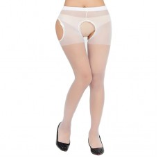 Колготки нейлонові жіночі, колготки high waist, 12 DEN, білі, KLONKEE