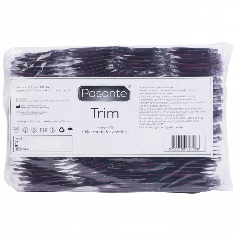 Презерватив Супер Приталений PASANTE TRIM 1 шт Гладкий Сильно Прилягаючий