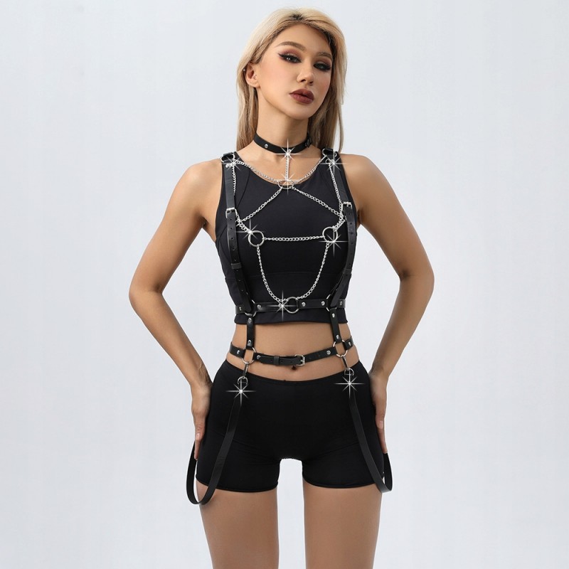 Еротична білизна Сексуальний жіночий harness (упряж) для сексу костюм БДСМ фетиш