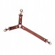 Збруя Вино Red Collar And Wrist Restraint Harness Лібе Зееле