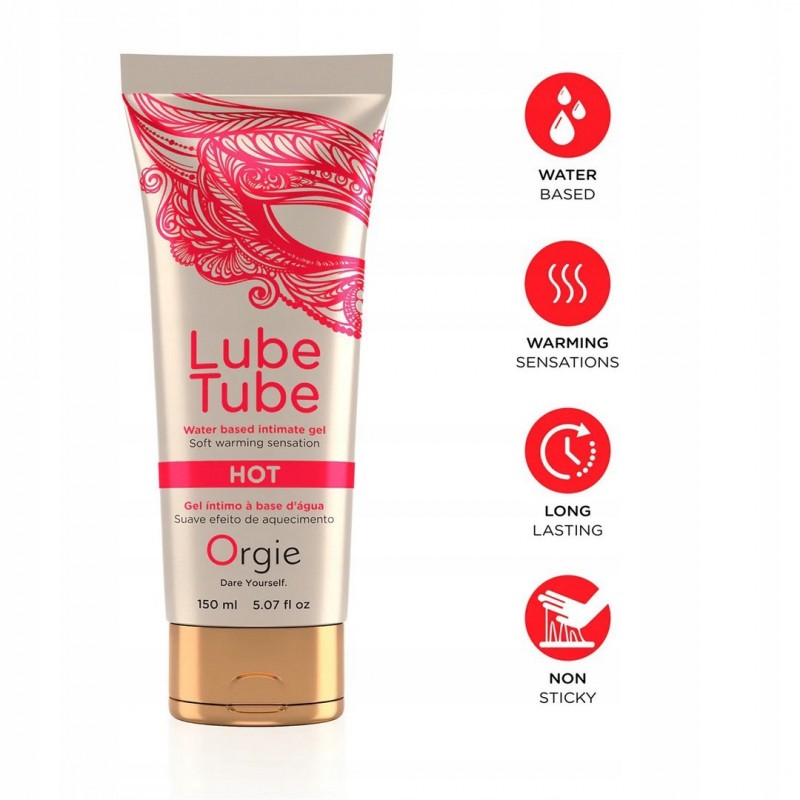 Зігріваючий водяний лубрикант Lube Tube Hot Orgie