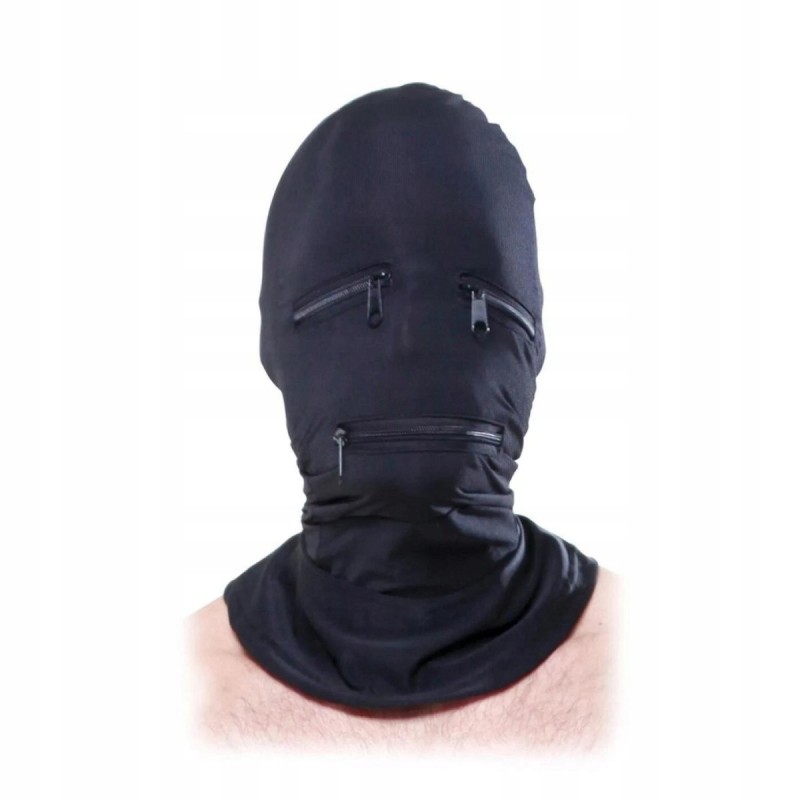 Капюшон з замками Zipper Face Hood Фетиш Фентезі Серія