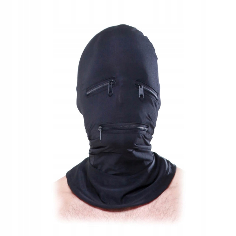 Капюшон з замками Zipper Face Hood Фетиш Фентезі Серія