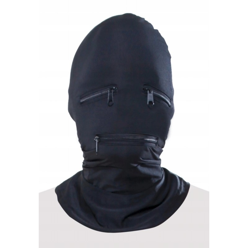 Капюшон з замками Zipper Face Hood Фетиш Фентезі Серія