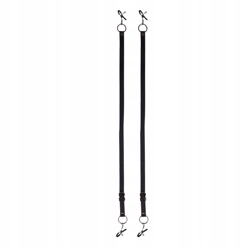 ЗАТИСКАЧІ ДЛЯ СТАТЕВИХ ГУБ РОЗВ'ЯЗУВАЧ Labia Spreader with Clamps - Black