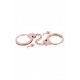 Меноттес pour poignets en métal or rose
