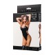 Glossy Рейна, bodysuit, wetlook, black, L