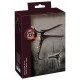 Fetish Collection Speculum з трубкою для рідини, нержавіюча сталь, чорний 15см