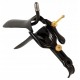 Fetish Collection Speculum з трубкою для рідини, нержавіюча сталь, чорний 15см