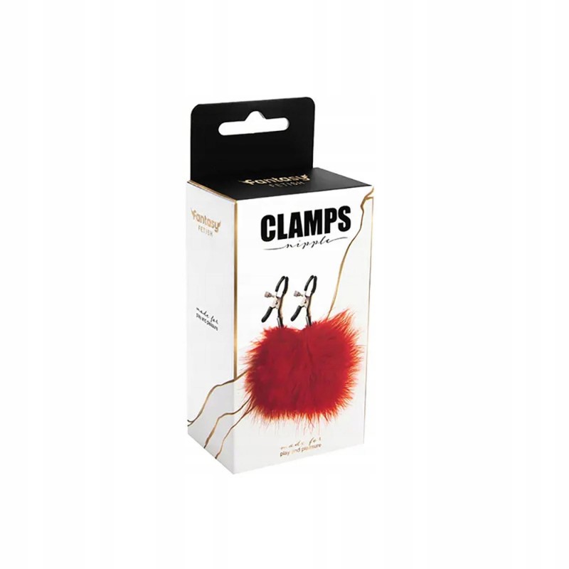 Feather nipple clamps with adjustable pressure, and soft comfortable pads