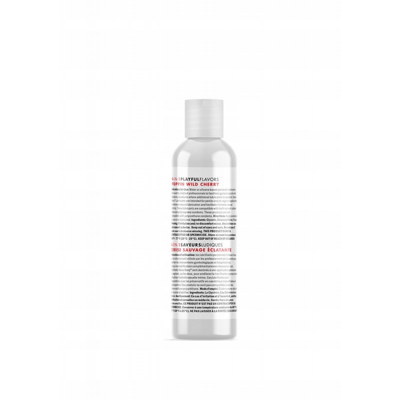 4 In 1 Lubricant with Poppin Wild Cherry Flavor - 1 фл оз / 30 мл