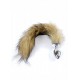 Анальна пробка з хвостиком лисиці Plug-Fox TAIL - Коричнева XL