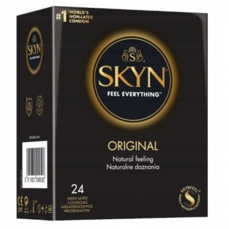 Презервативи без латексу SKYN Original 64 шт МЕГАПАК КЛАСИЧНІ +Бонус ГЕЛЬ