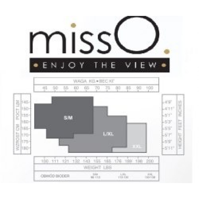 Панчохи самонесучі missO червоні L/XL Misso