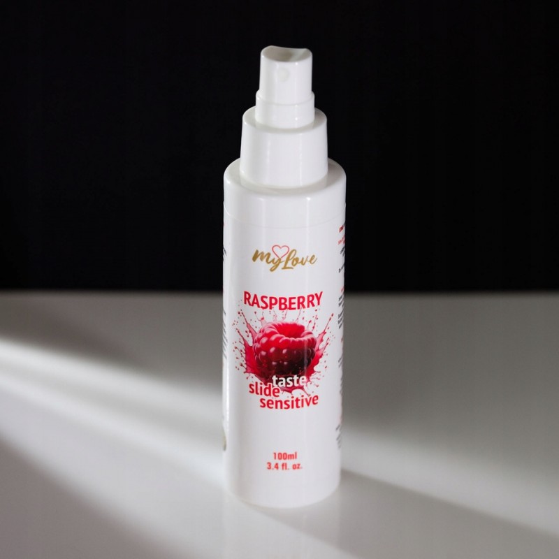 Гель інтимний малиновий - MyLove Taste Slide Sensitive Raspberry 100 мл