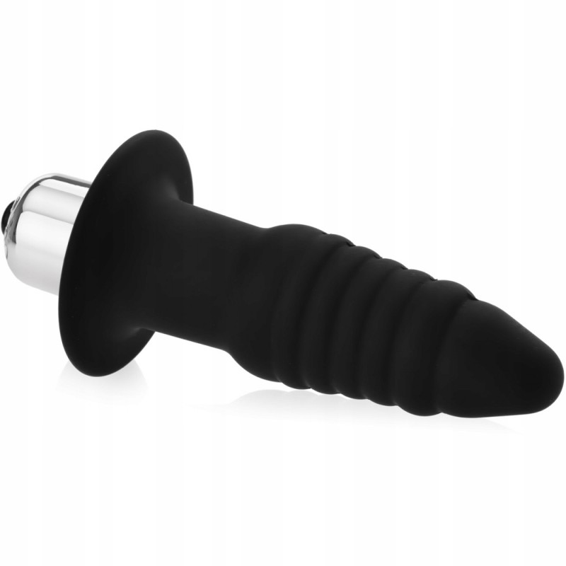 ВІБРУЮЧИЙ АНАЛЬНИЙ СТИМУЛЯТОР З РЕЛ'ЄФНИМ ДИЗАЙНОМ SEX ANAL BUTT PLUG АНАЛЬНА ПРОБКА