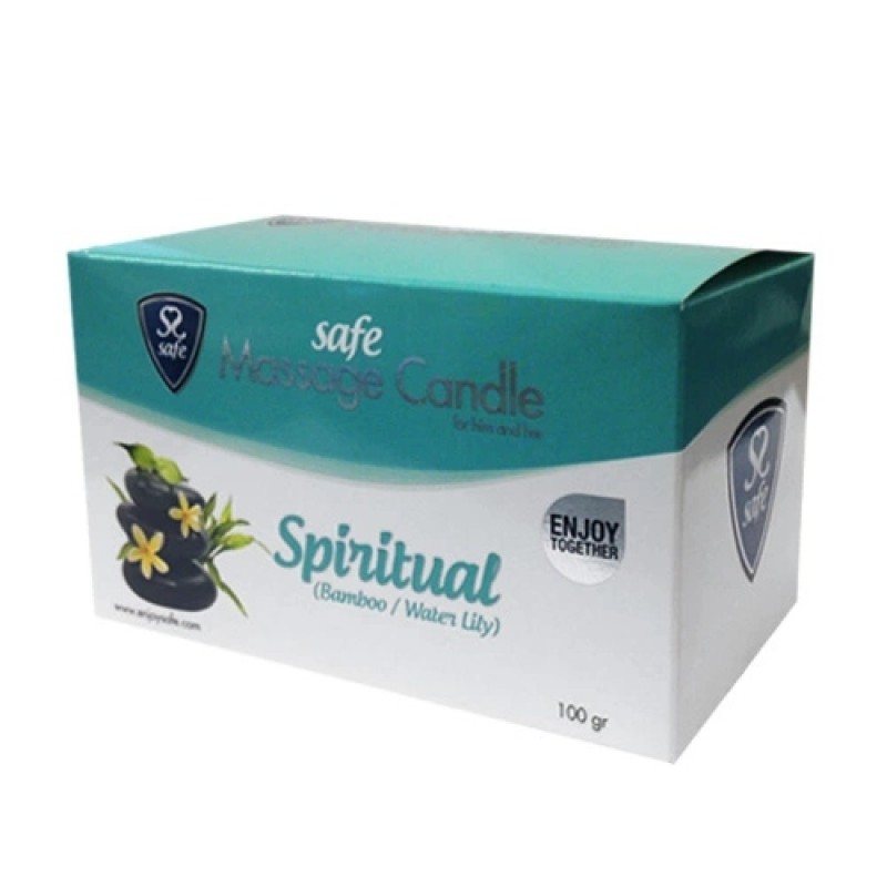 Safe Massage Candle Bamboo & Waterlily свічка для масажу 100г
