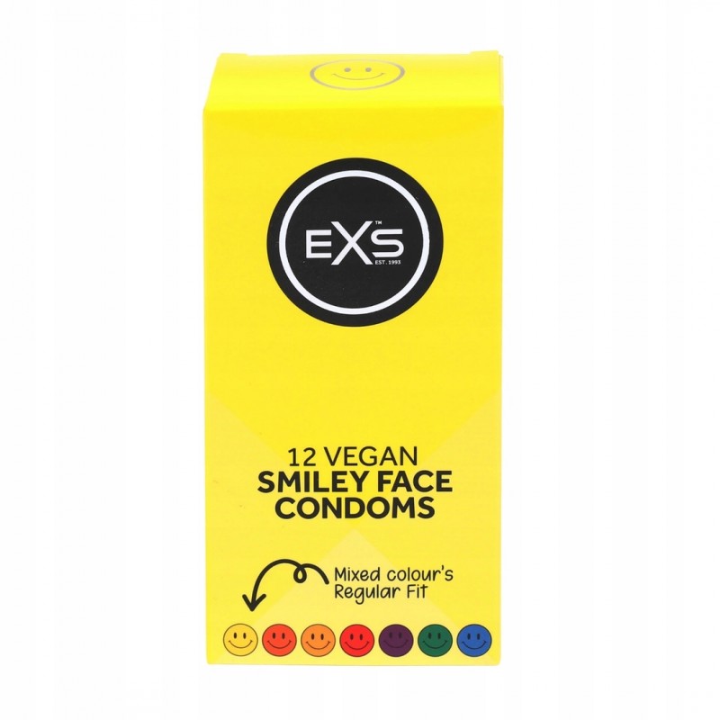EXS Smiley Face Regular презервативи 12 шт. без запаху 54мм