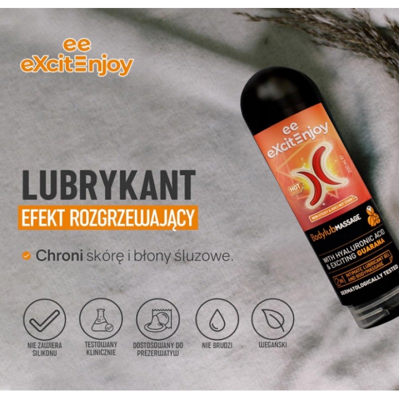 ExcitEnjoy інтимний зволожуючо-зігріваючий гель для масажу 200мл Любрикант