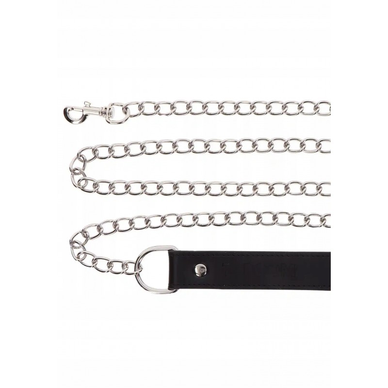 Поводок з ручкою Taboom Chain Leash Black