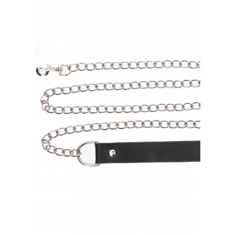 Поводок з ручкою Taboom Chain Leash Black