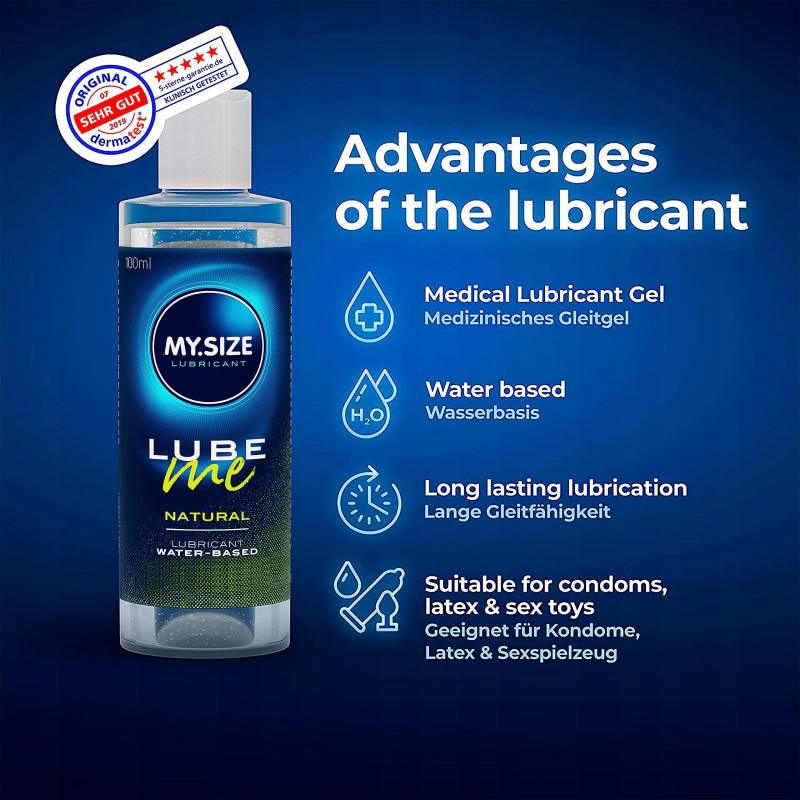 MY.SIZE Lube Me Premium лубрикант Natural 100 мл І Інтимний гель натуральний і