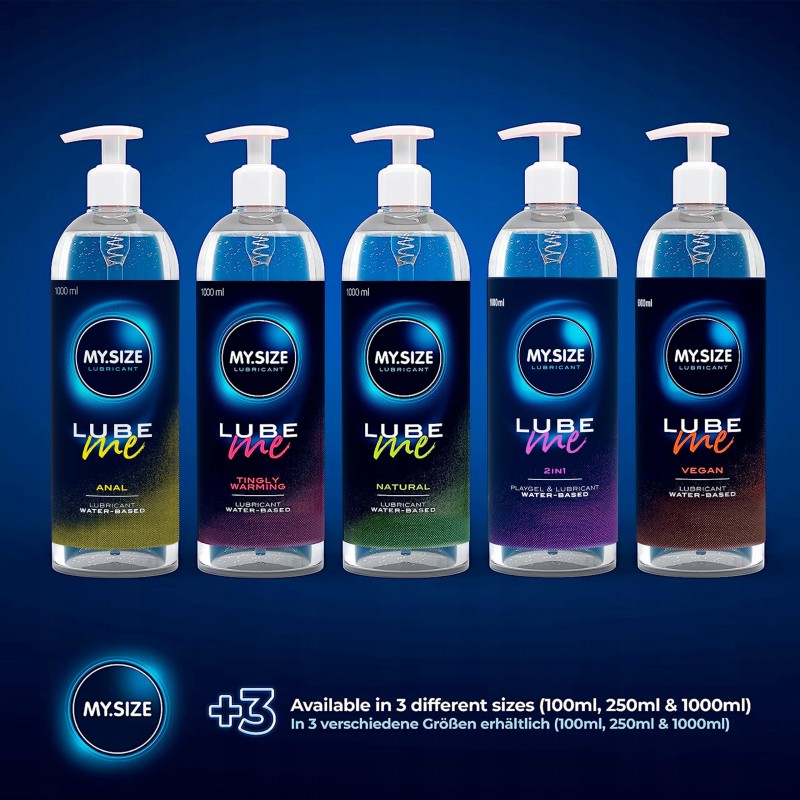 MY.SIZE Lube Me Premium лубрикант 2в1 1000 мл І Інтимний гель без запаху І