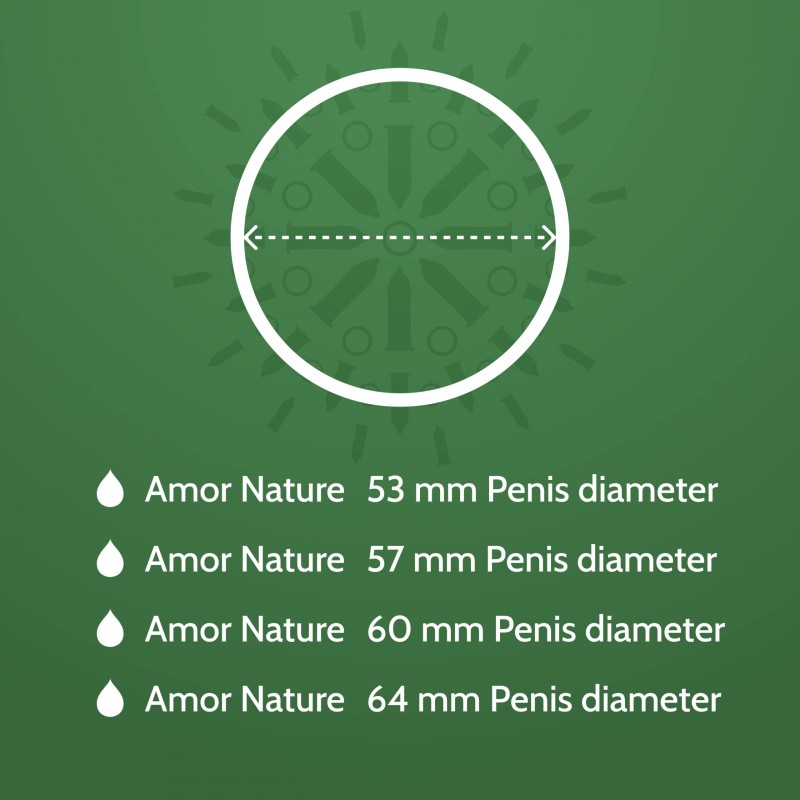AMOR Nature 64мм - упаковка з 50 презервативів XXL преміум класу, автентична і