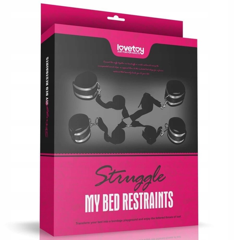 Ремені для знерухомлення ліжка Struggle My Bed Restraints Lovetoy