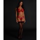 Жіночі трусики 2XL Hunkemoller червоний відкритий мереживний крок сексуальний