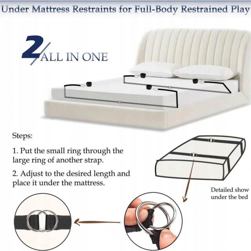 Набір фіксаторів для ліжка Fetish B-Series Bed Restraint Set 2.0