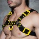Збруя Фетиш Leather Collor Harness Жовта L/XL Addicted