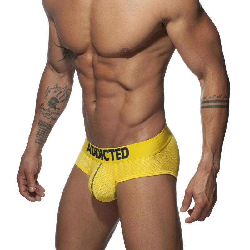 Сліпий Push Up Mesh Бриф жовтий XXL Addicted