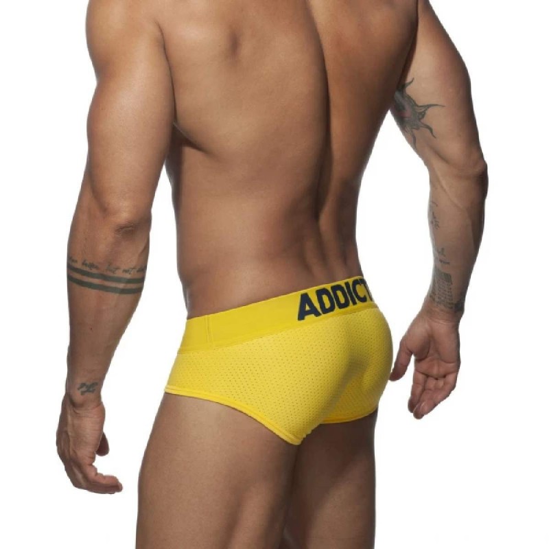 Сліпий Push Up Mesh Бриф жовтий XXL Addicted