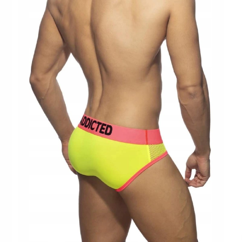 Слипи Addicted Neon Mesh Brief Neon Yellow M