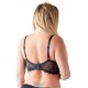 Cottelli Curves бюстгальтер з відкритими грудьми, ремінці, чорний, 95E